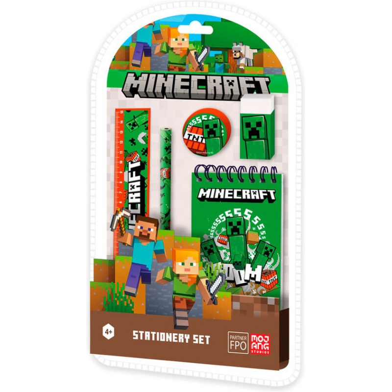 Minecraft stationery set