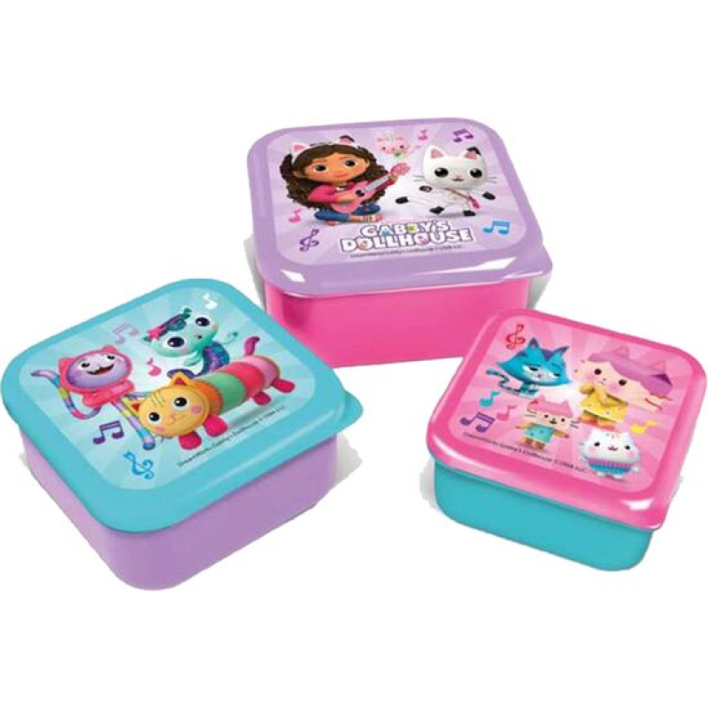 Gabby's dollhouse snackdoosjes