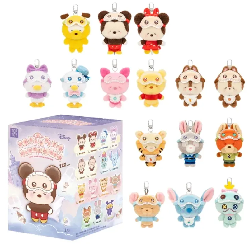 Top Toy Blind Box - Disney Squinting Sleepwear Plush Keychains 
