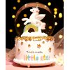 UNICORN CHRYSTAL SNEEUWBAL MUZIEKDOOS 