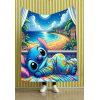 Stitch Sleepy superzachte fleece deken 150x200cm