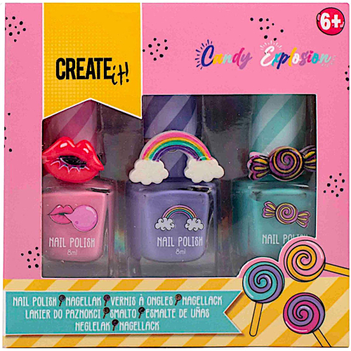 Create It!: Nagellak "Candy" set van 3 stuks - Assorti