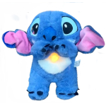 Pluche Stitch knuffel met geluid en lampje