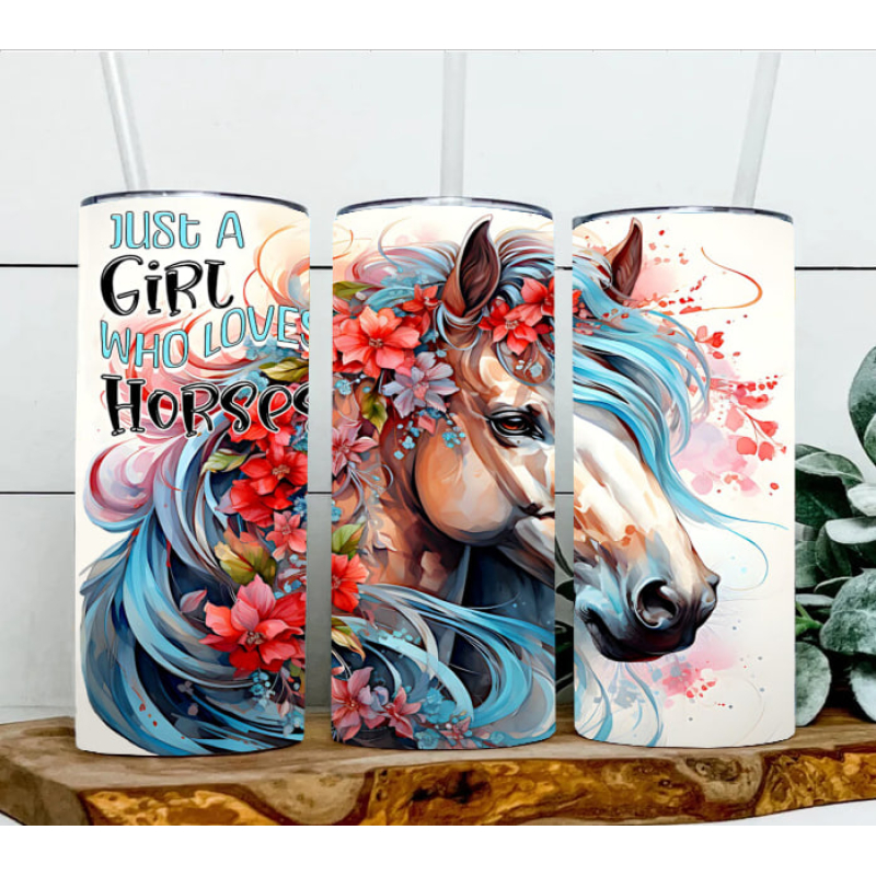 1 GEWELDIGE PAARDEN DRINK CUP BEKER 01 500ML INOX 3D