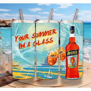 1 GEWELDIGE APEROL DRINK CUP BEKER 500ML INOX 3D 1 GEWELDIGE APEROL DRINK CUP BEKER 500ML INOX 3D