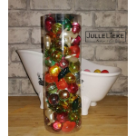 100 mix bad parels/figuurtje in transparante gift box.