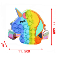 ESMEE-M POP-IT UNICORN 4 SCHOUDERTAS