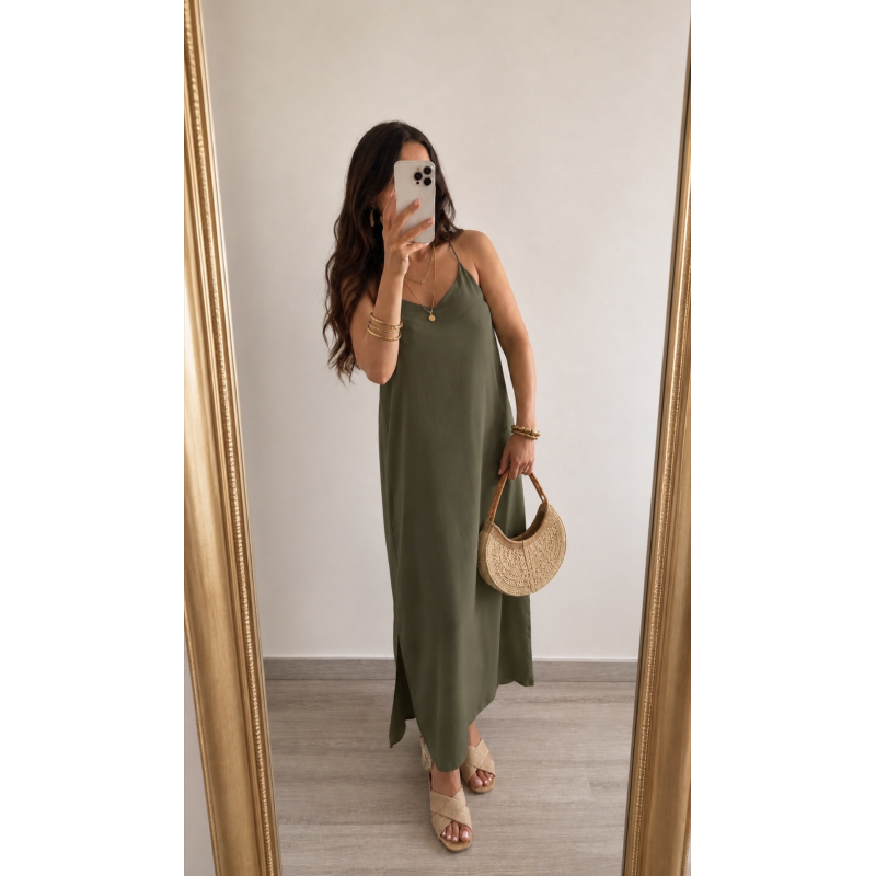 Maxi dress groen