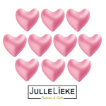 10 badparels Pearly Aardbei Hartjes