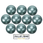 10 badparels blauw pearly