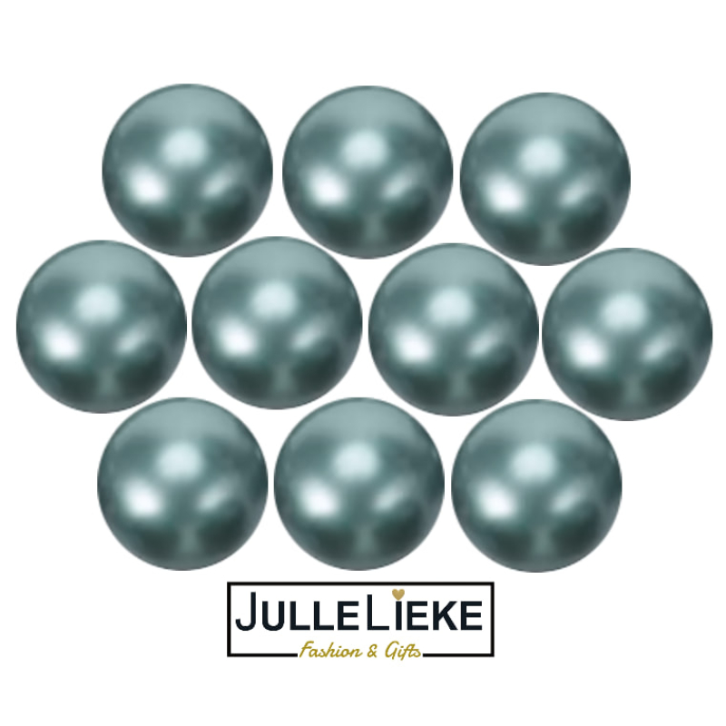 10 badparels blauw pearly