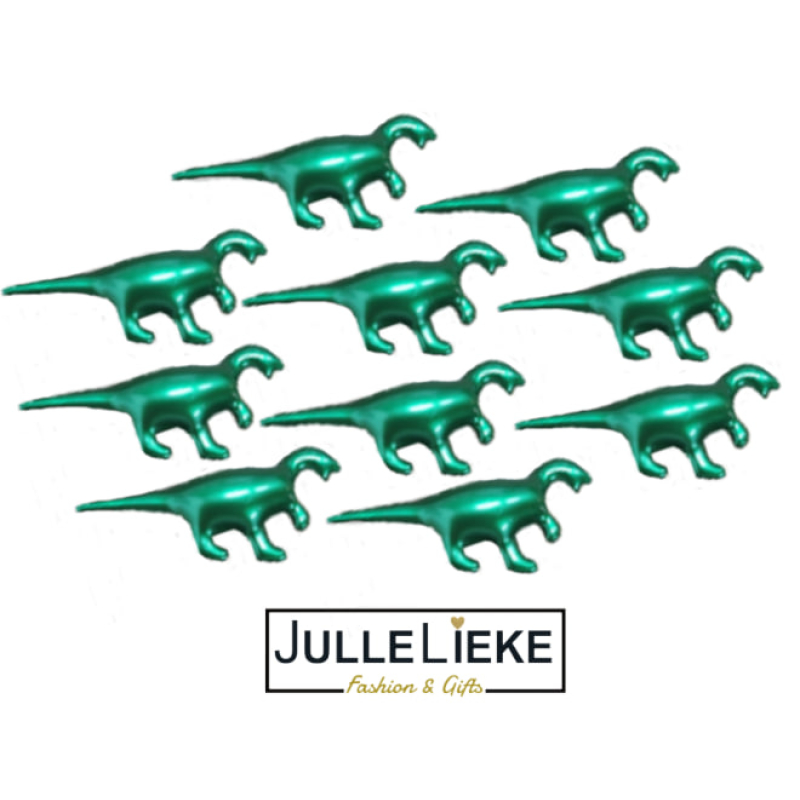 10 badparels dinosaurus pearly groen