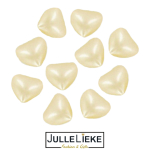 10 badparels hartjes wit 