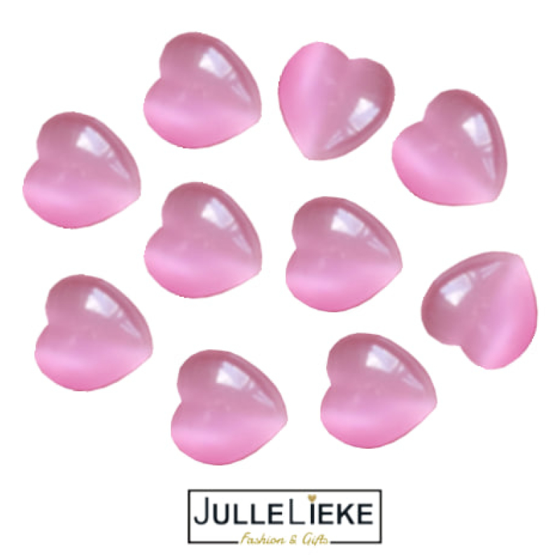 10 badparels aardbei hartjes