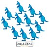 10 badparels Kangoeroe blauw transparant