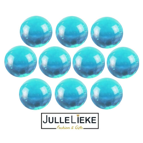 10 badparels blauw transparant