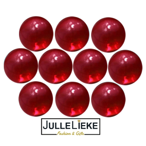 10 badparels rood transparant 10 badparels rood transparant