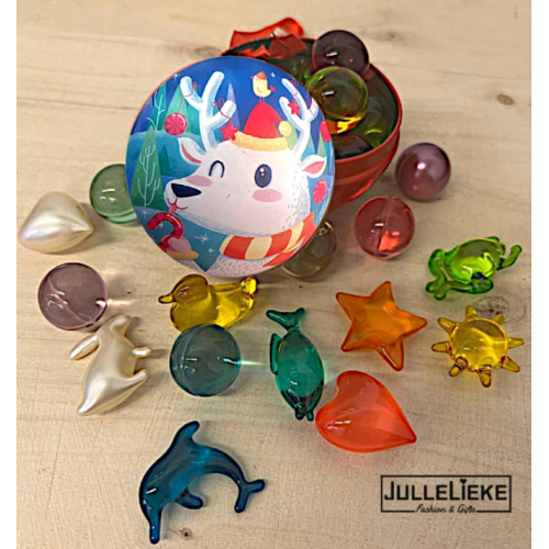 20 Badparels met een gratis metalen Kerstbal giftbox 2