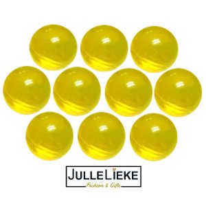 10 badparels geel transparant 10 badparels geel transparant