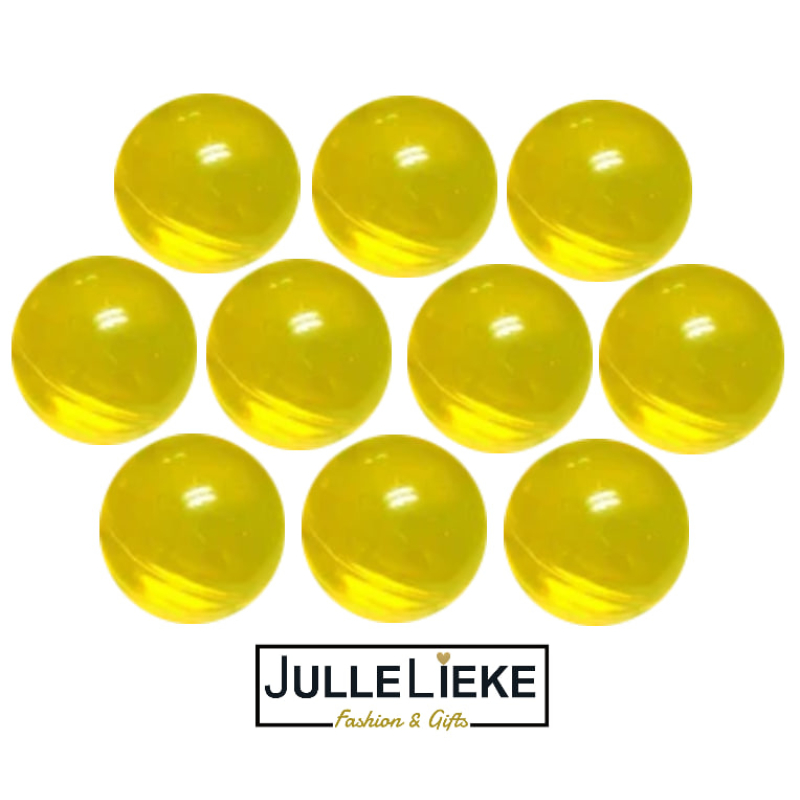 10 badparels geel transparant