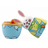 Houten Matroesjka konijn poppetjes 5 delige set