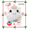 Kleurrijke zachte Unicorn knuffel + 2 gratis Kerst bruisballen