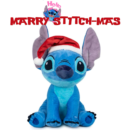 Stitch pluche Kerst knuffel met geluid