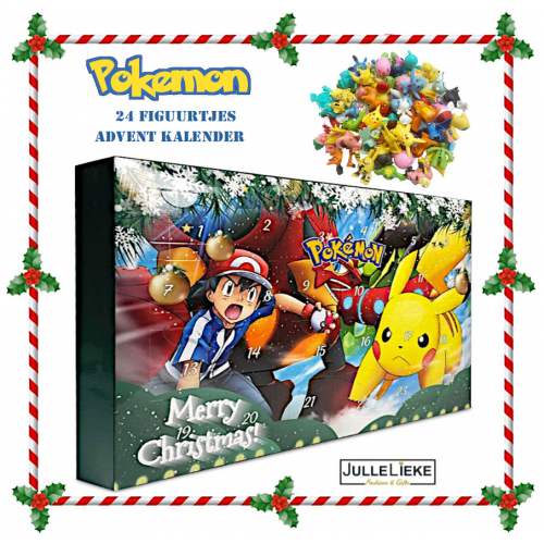 24 poppetjes Pokemon advent kalender groen