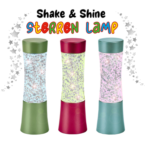Kerst Glitterlamp shake, glitter and shine