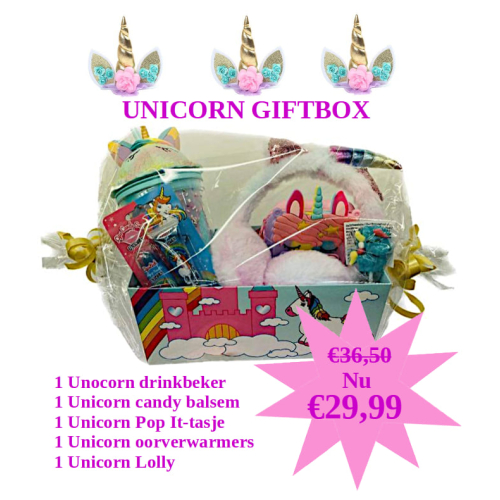 Unicorn Giftbox aanbieding!