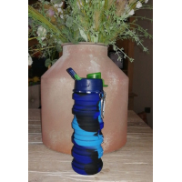 Opvouwbare drinkfles/bidon blauw