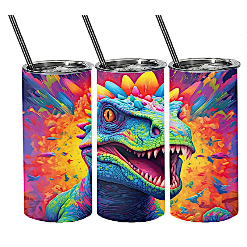 1 GEWELDIGE DINOSAURUS DRINK BEKER 500ML INOX 3D