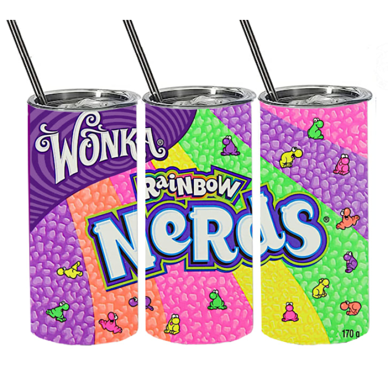 1 GEWELDIGE NERDS CANDY DRINK BEKER 500ML INOX
