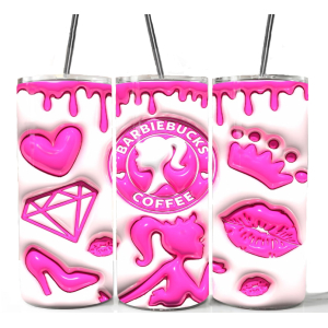 1 GEWELDIGE BARBIE BUCKS DRINK BEKER 500ML INOX 3D 1 GEWELDIGE BARBIE BUCKS DRINK BEKER 500ML INOX 3D