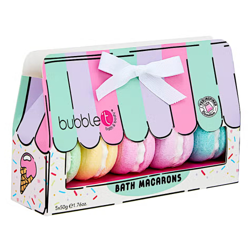 Bath Bomb 5 Macarons cadeauset 