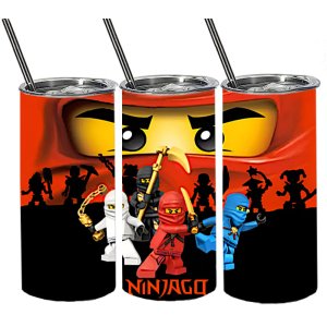 1 GEWELDIGE NINJAGO DRINK BEKER 500ML INOX 1 GEWELDIGE NINJAGO DRINK BEKER 500ML INOX
