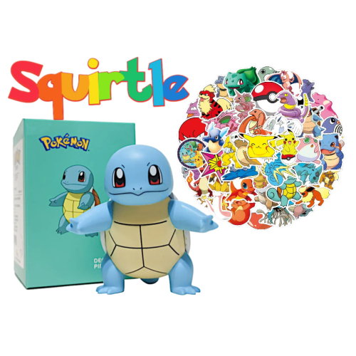 Pokemon Squirtle Gotta Catch‘Em All+10 gratis Pokemon stickers!