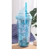 BLING BLING BLAUWE DRINK BEKER 