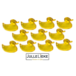 10 badparels eend geel transparant