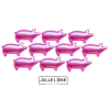 10 badparels varken roze pearly