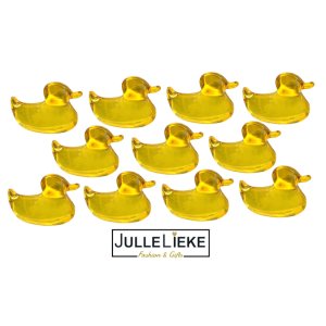10 badparels eend geel transparant