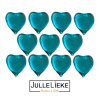 10 badparels hartje blauw transparant