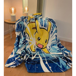 Pokemon deken 140x180cm blauw