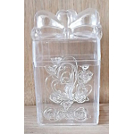 Transparant doosje met strik en hartje