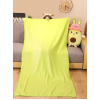 Pluche konijn avocado knuffel met deken groen/roze