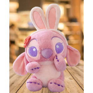 Schattige roze pluche Angel Stitch konijn knuffel 