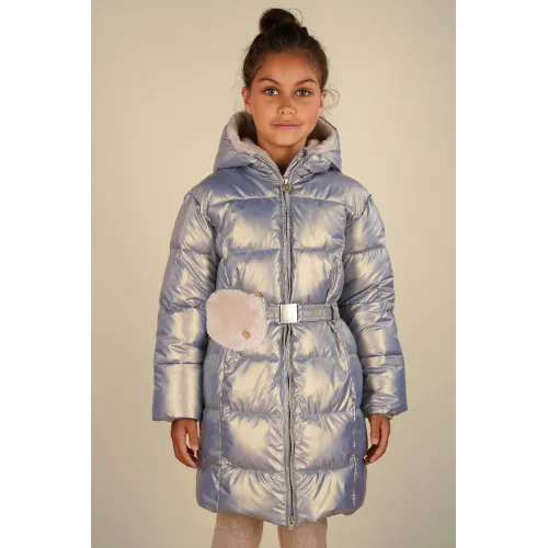 Le Chic  gewatteerde winterjas BIRDO zilverblauw