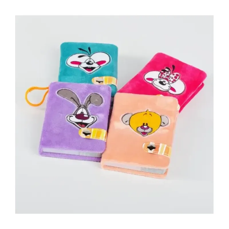 Diddl Mini knuffel notitieboekje met sleutelhanger - A7 blauw