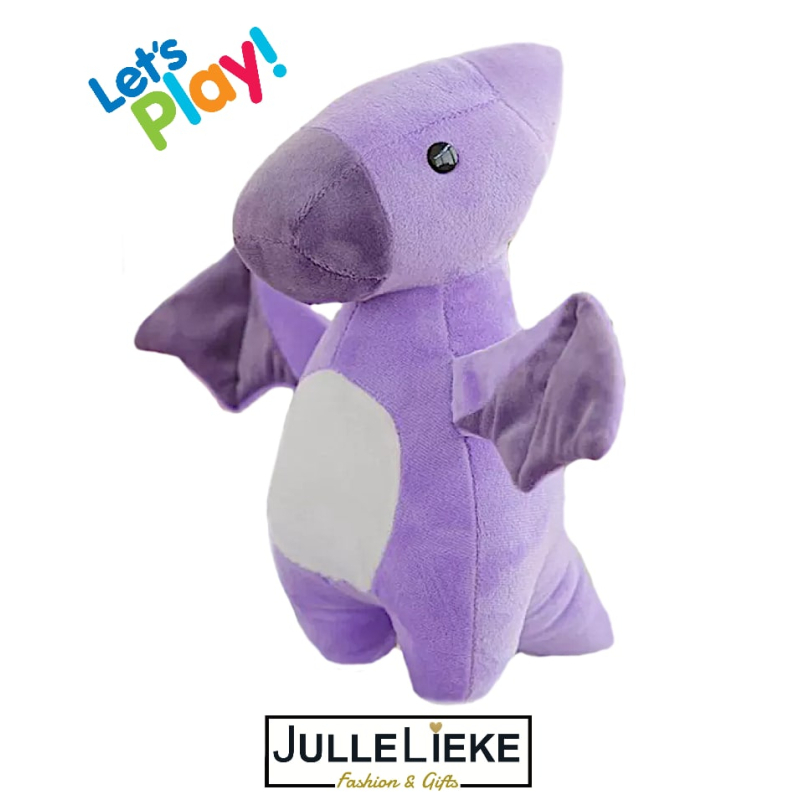 Pluche Dinosaurus paars