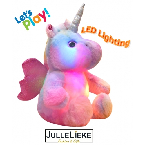 PLUCHE LED UNICORN 30CM
